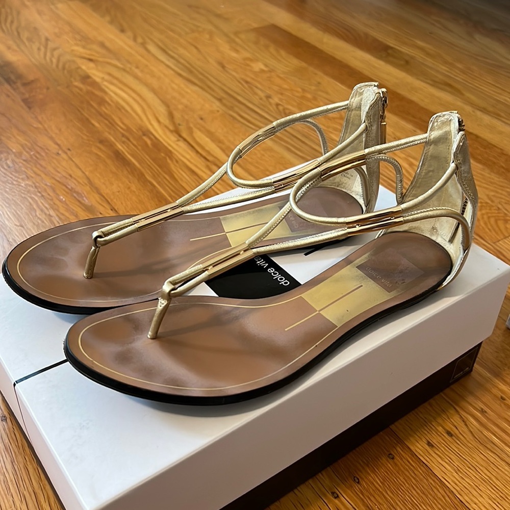 Dolce Vita gold sandals